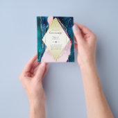 HAUSHALTSQUINCEANERA - AGATE Glitzern Glamour Chic Flyer (Gruppe)