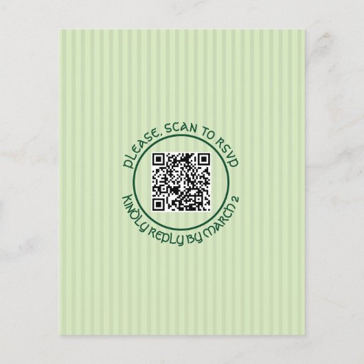 HAUSHALTSRAHMEN St. Patrick's Day - Einladung (Rückseite)