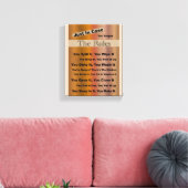 Haushaltsregeln Leinwanddruck (Insitu (Wohnzimmer))