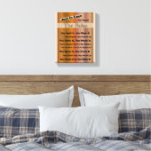 Haushaltsregeln Leinwanddruck (Insitu (Schlafzimmer))