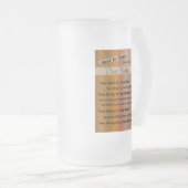 Haushaltsregeln Mattierte Tasse (VorderseiteRechts)