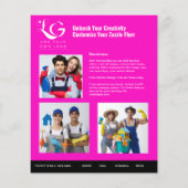 ⭐️ HAUSHALTSreinigungsdienste DIENSTLEISTUNGSFORMB Flyer (Hinten)