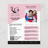 ⭐️ HAUSHALTSreinigungsdienste DIY-Vorlage blau pin Flyer (Vorne)