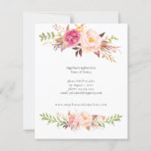 Haushaltsrosa Blütenrot Blühendes Brautparty (Rückseite)