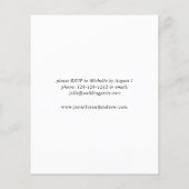 Haushaltsrosa Brautparty Flyer (Hinten)