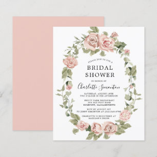 Haushaltsrosa Rose Blumendusche Einladung