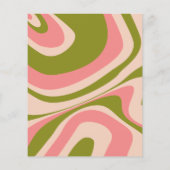 Haushaltsrosa und grünes Brautparty (Rückseite)