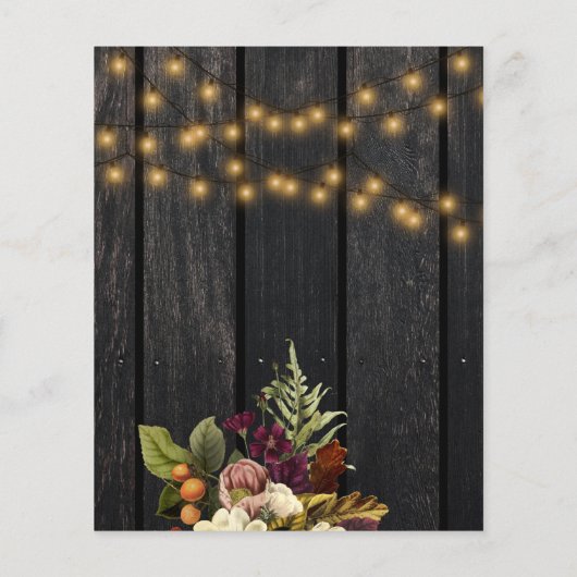 Haushaltsrückgang Baby Dusche Geschlecht offenbare Flyer (Hinten)