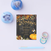 Haushaltsrückgang Baby Dusche Geschlecht offenbare Flyer (Einzeln)