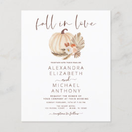 Haushaltsrückgang in der Liebe Hochzeit Pampas Gra Flyer