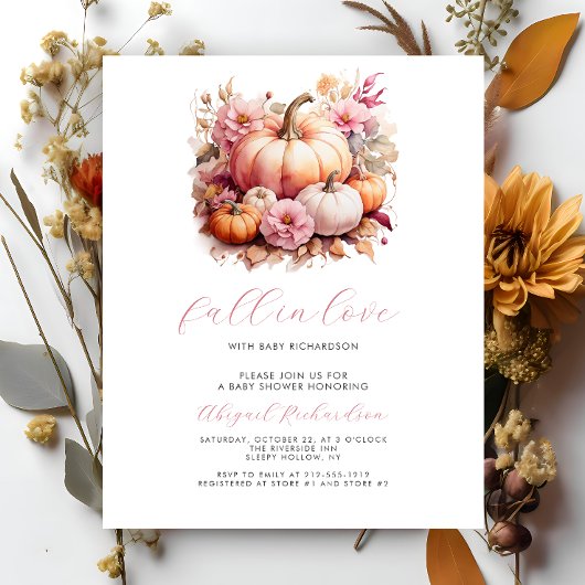 Haushaltsrückgang in der Liebe Pink Pumpkins Girl