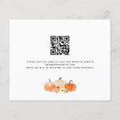 Haushaltsrückgang in Liebe Glitzer Pumpkins QR Ret (Rückseite)