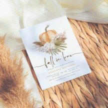 Haushaltsrückgang in Liebe Pampas & Pumpkin Brautp