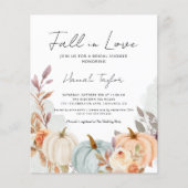 Haushaltsrückgang Liebe Pumpkin Brautparty Einladu (Vorderseite)