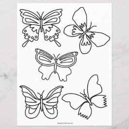 Haushaltsschmetterlinge und blutfarbige Seiten