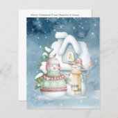 HAUSHALTSSCHneemänner im Schnee - Weihnachten im F (Vorne/Hinten)