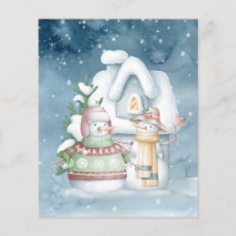 HAUSHALTSSCHneemänner im Schnee - Weihnachten im F