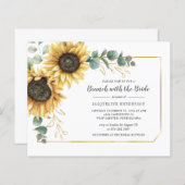 Haushaltsschrift Eukalyptus Sunflower Bridal Brunc (Vorne/Hinten)