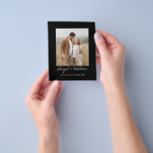 HaushaltsSchwarz-weiß Einfache Save the Date Einla Flyer (Gruppe)