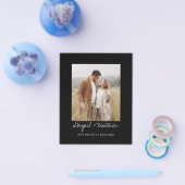 HaushaltsSchwarz-weiß Einfache Save the Date Einla Flyer (Einzeln)