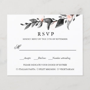 HAUSHALTSSCHWARZPINK BREITE WEDDING RSVP MEHL AUSW