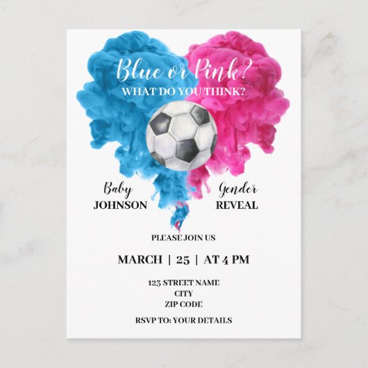 Haushaltsskalendarstellung Einladungspostkarte (Vorderseite)