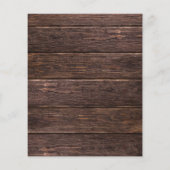 Haushaltssonnenblume, Holz und Licht Save the Date (Rückseite)