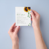 Haushaltssonnenblumen Eukalyptus-Brautparty Flyer (Gruppe)