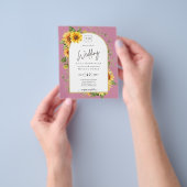 HAUSHALTSSonnenblumen Hochzeitsstipendium QR Code Flyer (Gruppe)