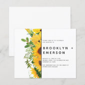 HAUSHALTSSonnenblumen Moderne Hochzeit (Vorne/Hinten)