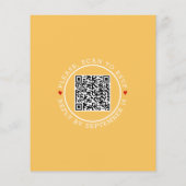 HAUSHALTSSonnenblumen - QR-Hochzeit im Herbst (Rückseite)