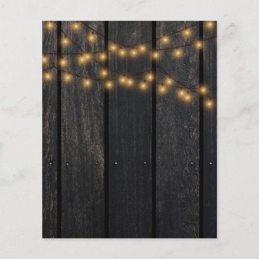 HAUSHALTSSonnenblumen rustikales Holz Geburtstagsp (Rückseite)