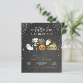 Haushaltsspuke ein wenig Boo Halloween Babydusche (Stehend Vorderseite)