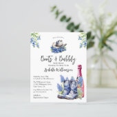 Haushaltsstiefel und Bubbly Wood Brautparty (Stehend Vorderseite)