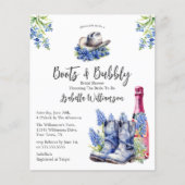 Haushaltsstiefel und Bubbly Wood Brautparty (Vorderseite)