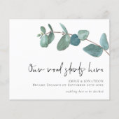 Haushaltsstraße beginnt hier Eukalyptus-Verlobung (Vorderseite)