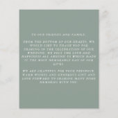 HAUSHALTSSTURZ dank Karte (Hinten)