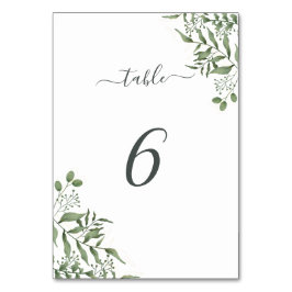 Haushaltssukkulente Eukalyptus-Blätter Hochzeiten Tischnummer