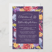 Haushaltssukkulente Feier zur Einladung zum Leben (Vorderseite)