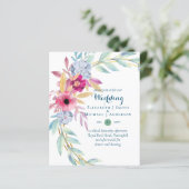 HAUSHALTSSummer Blume Hochzeitseinladungen (Stehend Vorderseite)
