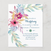 HAUSHALTSSummer Blume Hochzeitseinladungen (Vorderseite)