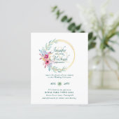 HAUSHALTSSummer Blume Hochzeitseinladungen (Stehend Vorderseite)