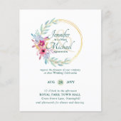 HAUSHALTSSummer Blume Hochzeitseinladungen (Vorderseite)