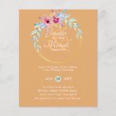 HAUSHALTSSummer Blume Hochzeitseinladungen (Vorderseite)