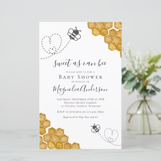 Haushaltssüß wie kann ich Baby Dusche Einladung (Stehend Vorderseite)