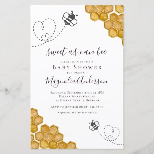 Haushaltssüß wie kann ich Baby Dusche Einladung (Vorderseite)