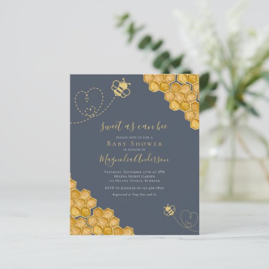 Haushaltssüß wie kann ich Baby Dusche Einladung (Stehend Vorderseite)