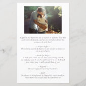 Haushaltssüß wie kann ich Baby Dusche Einladung (Rückseite)