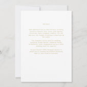 HAUSHALTSTypografie-Hochzeiten Einladung (Rückseite)