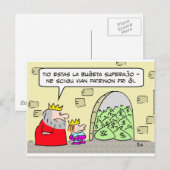 Haushaltsüberschuss König Mutter esperanto Postkarte (Vorne/Hinten)